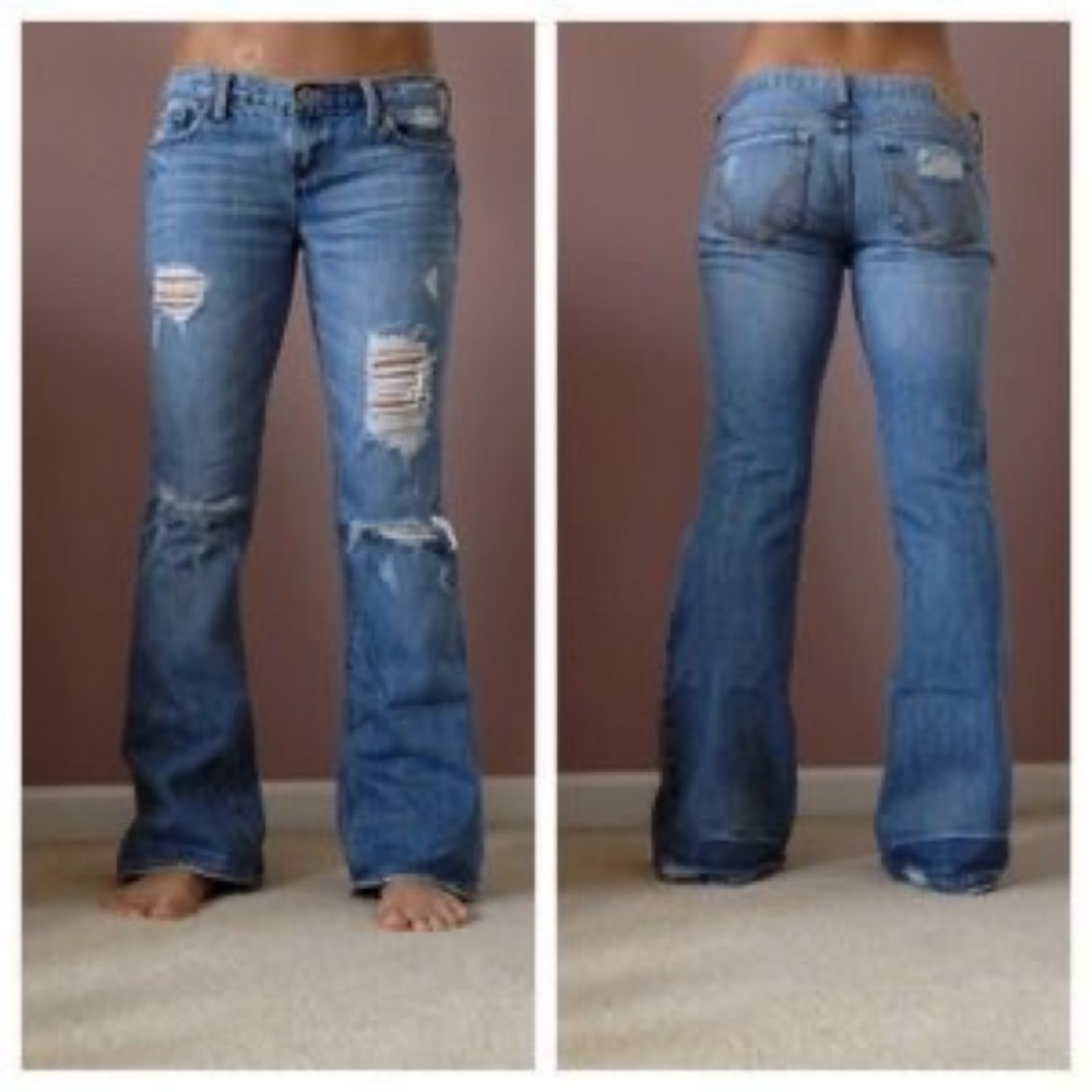 Hollister Bootcut Light Wash Denim Jeans Size 0S